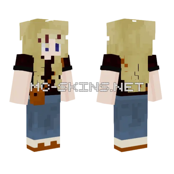 Ready For Adventure Minecraft skin, front and back