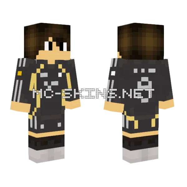 Real Madrid Away 25 26 9 Mbappe Minecraft skin, front and back