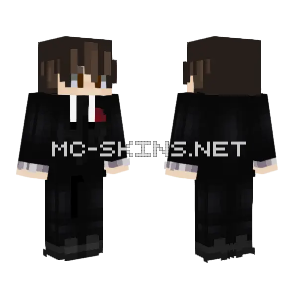Real Suit Minecraft skin, front and back