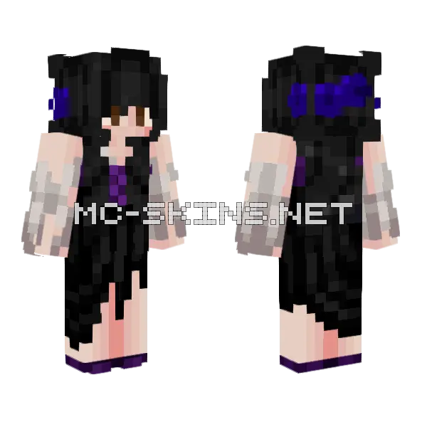 Rebirth Ember Irie Woods Minecraft skin, front and back