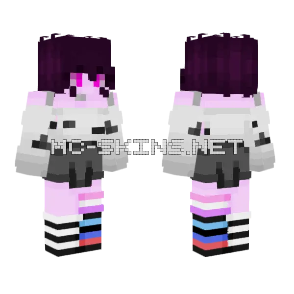 Recolored Fit Minecraft skin, front and back