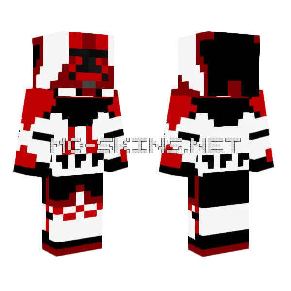 Red 501st Elite Minecraft skin, front and back