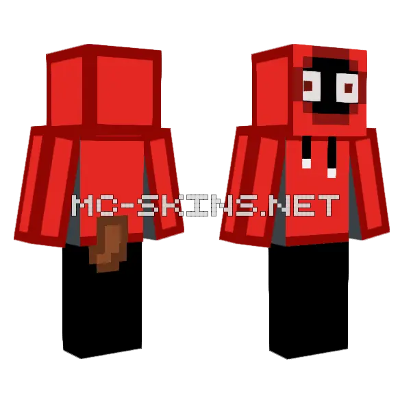 Red and Black Robot, front and back