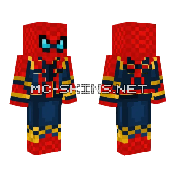 Red and Blue Hero, front and back