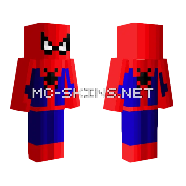 Red and Blue Spider Suit, front and back