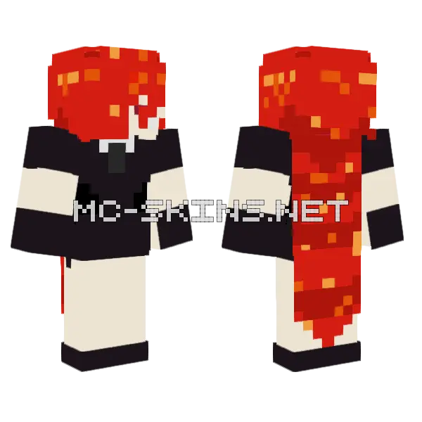Red and Gold Samurai, front and back