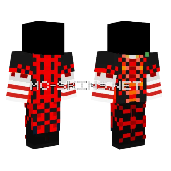 Red and Orange Knight, front and back