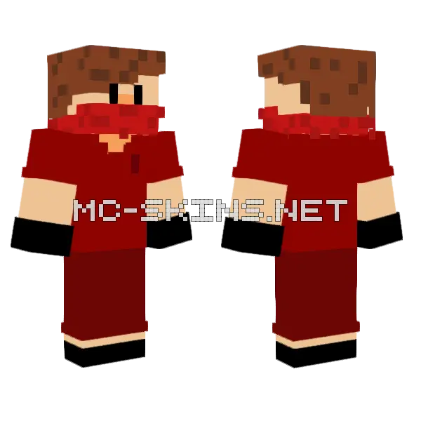 Red and White Baseball Outfit, front and back