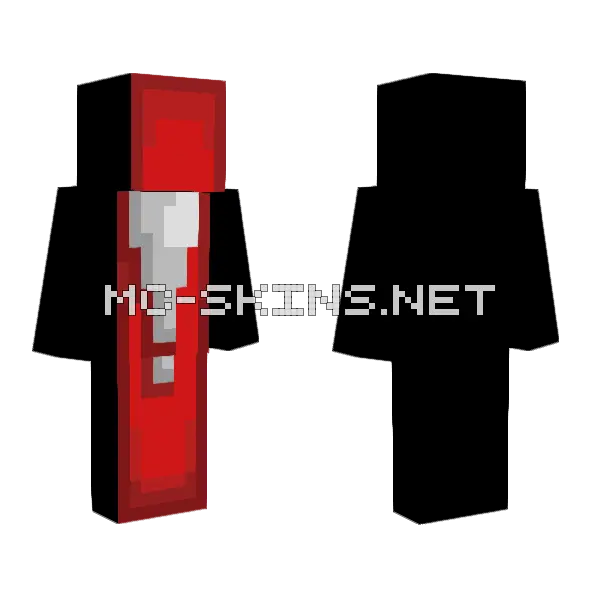 Red And White Outfit Minecraft skin, front and back