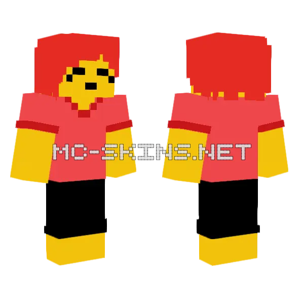 Red and Yellow Jester, front and back
