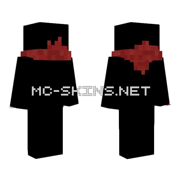 Red Bandana Mask Minecraft skin, front and back