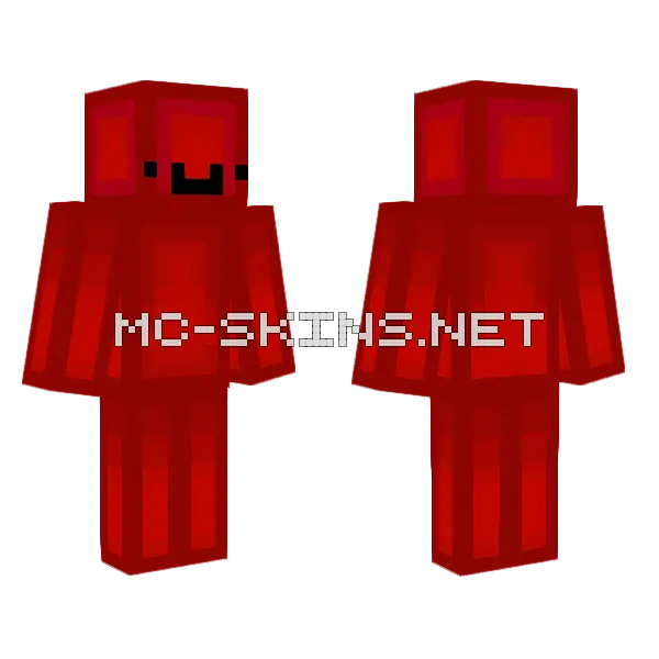 Red Blob Creature, front and back