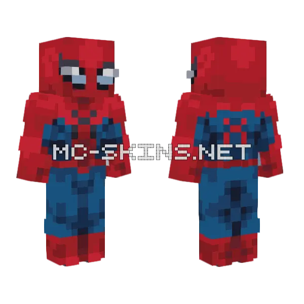 Red Blue Spider Suit, front and back