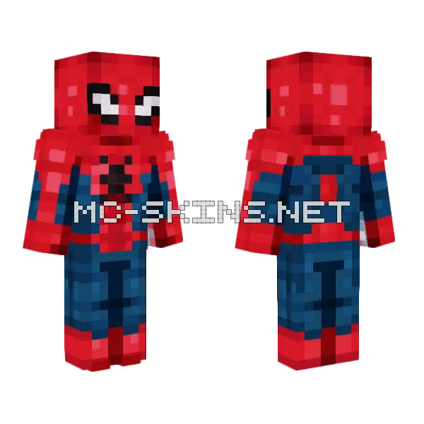 Red Blue Spider Suit, front and back