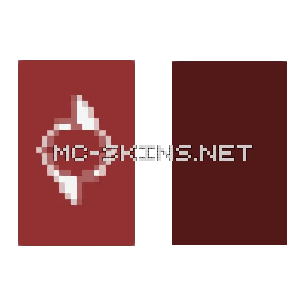 Red Circular Emblem cape, outside and lining