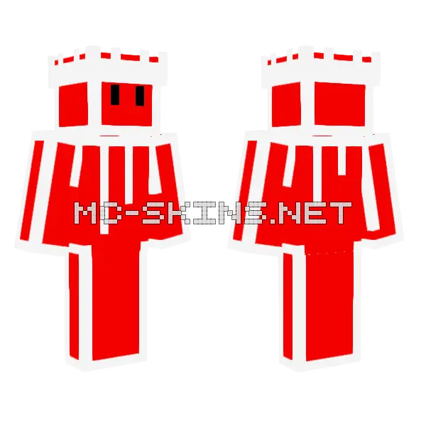 Red Crave Minecraft skin, front and back