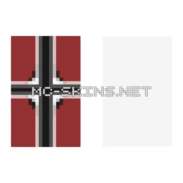 Red Cross Banner cape, outside and lining