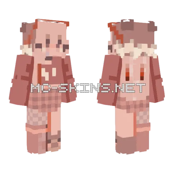 Red Cry Rce Minecraft skin, front and back