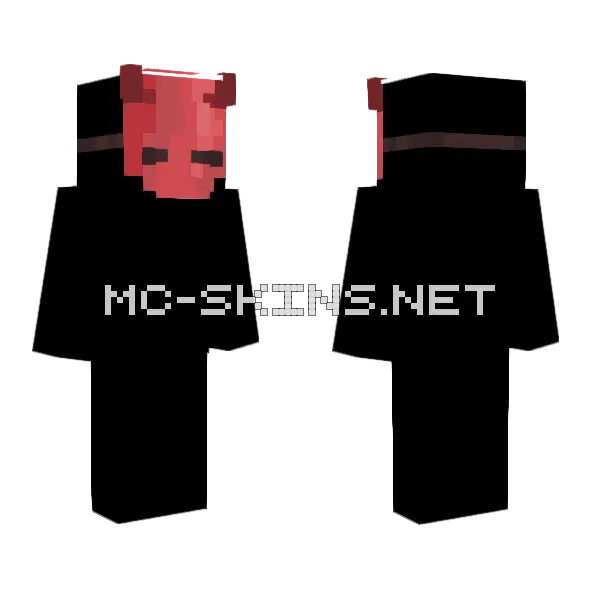 Red Devil Minecraft skin, front and back