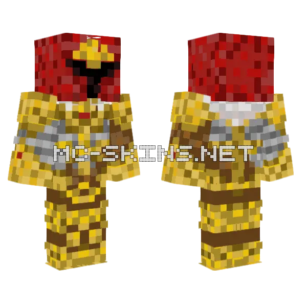 Red Devil Minecraft skin, front and back