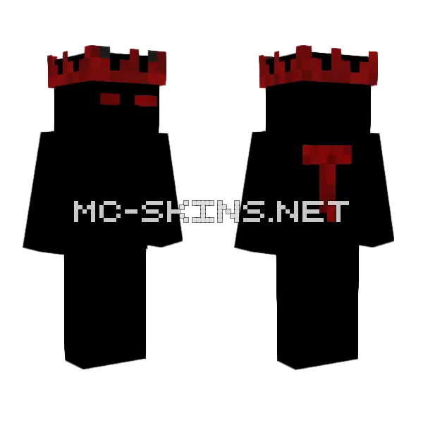 Red Devil Minecraft skin, front and back
