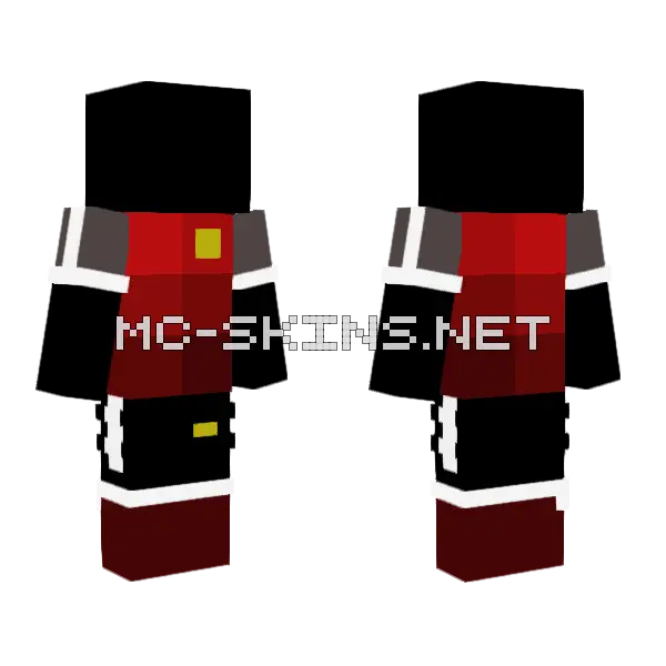 Red Dragon Skin Minecraft skin, front and back