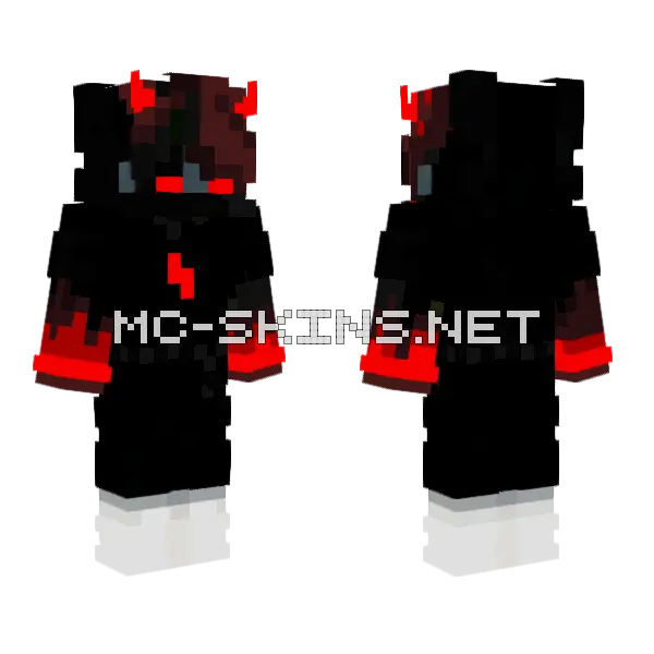 Red Eyed Monster Minecraft skin, front and back