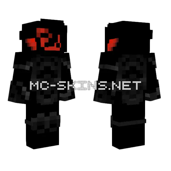 Red Eyed Monster Minecraft skin, front and back