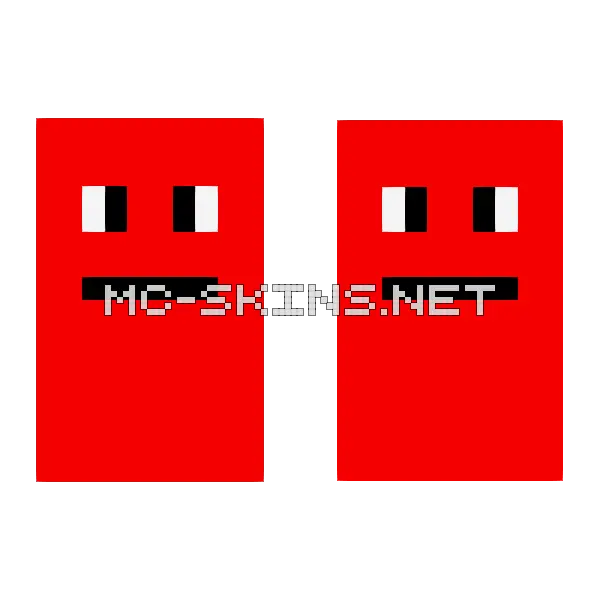 Red Face Shape cape, outside and lining