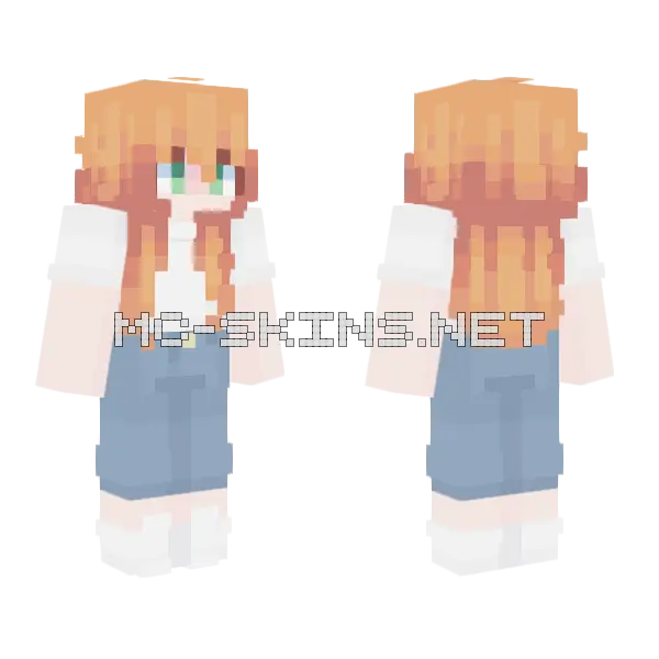 Red Hair Minecraft skin, front and back