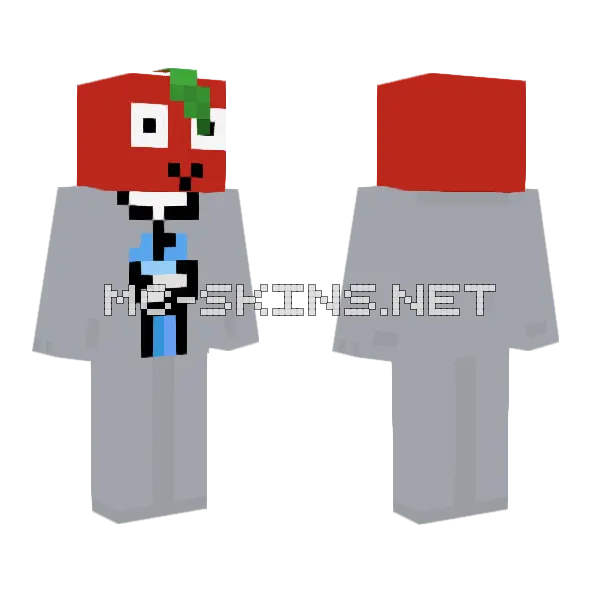 Red Hat Character Minecraft skin, front and back