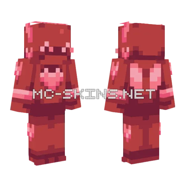 Red Heartolotl Costume, front and back