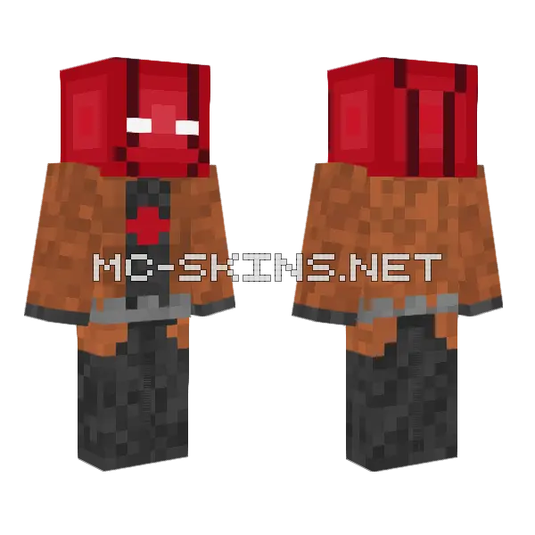 Red Hood 2 0 Jason Todd Minecraft skin, front and back