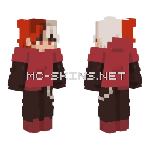 Red Hooded Figure, front and back