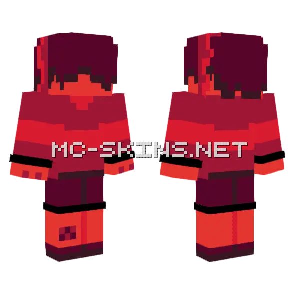 Red Hooded Figure, front and back