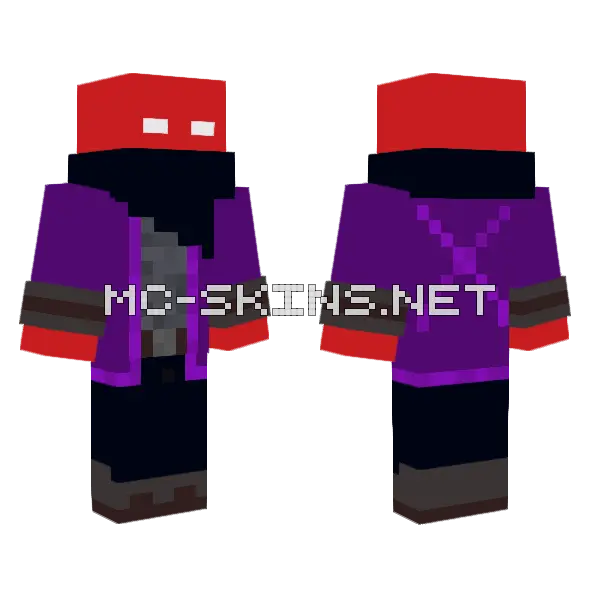 Red Hooded Figure, front and back