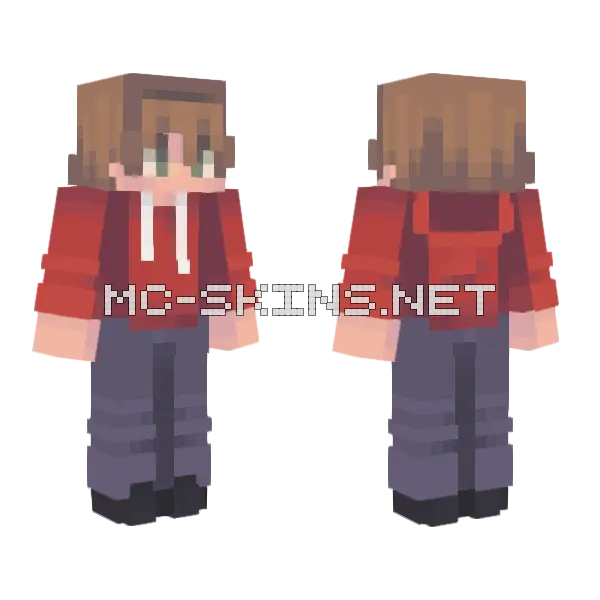 Red Hoodie Boy, front and back