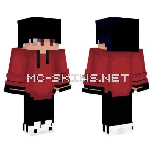 Red Hoodie Boy, front and back