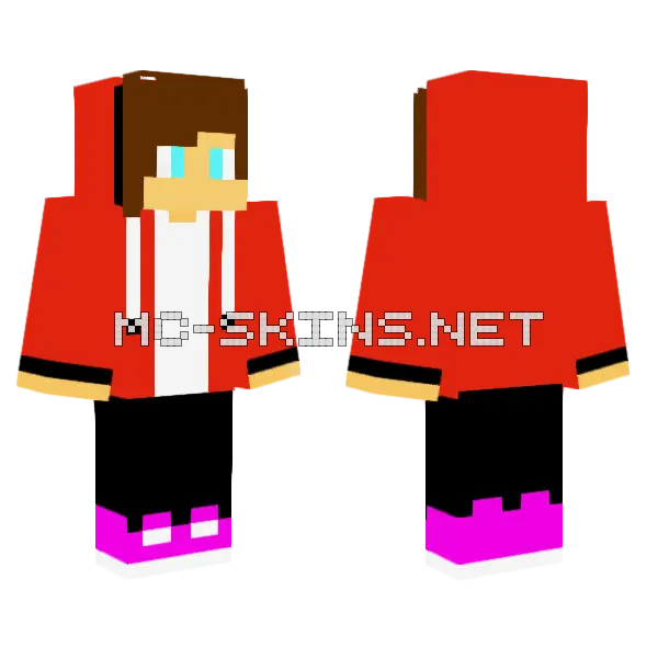 Red Hoodie Boy, front and back