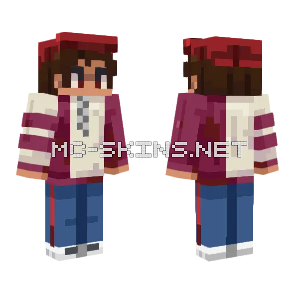 Red Hoodie Boy, front and back