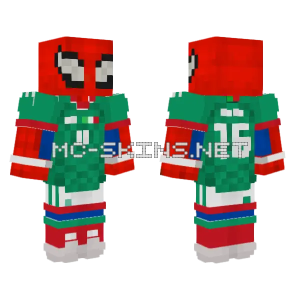 Mexican Spider-Man Suit, front and back