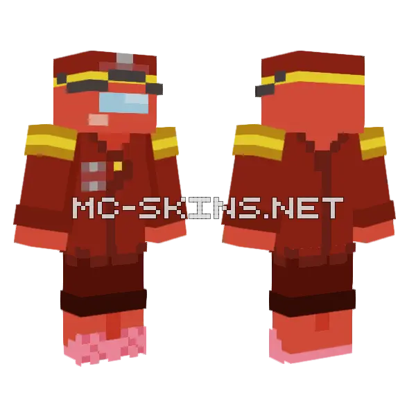 Red Imposter Suit, front and back
