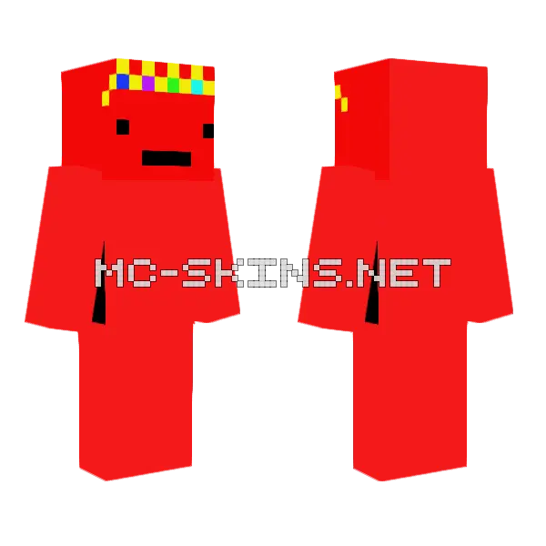 Red Jester Hat, front and back