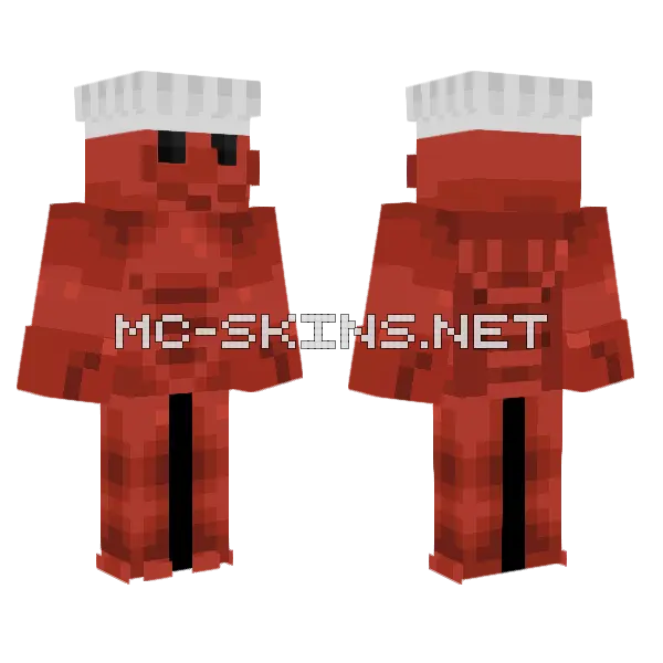 Red Lobster Suit, front and back