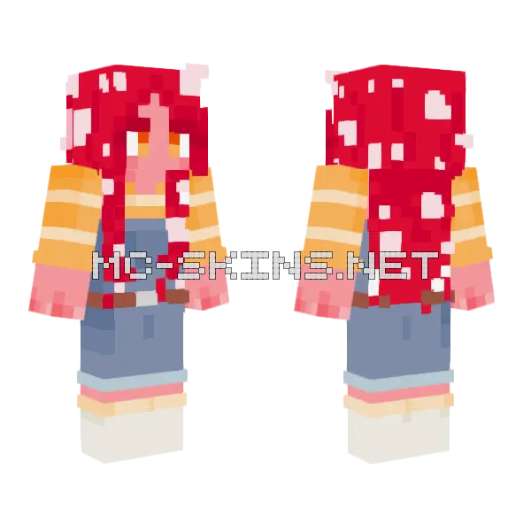 Red Mushroom Hat, front and back