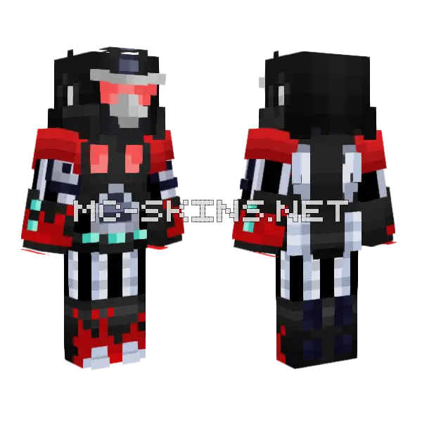 Red Nemesis Angry Bird Minecraft skin, front and back