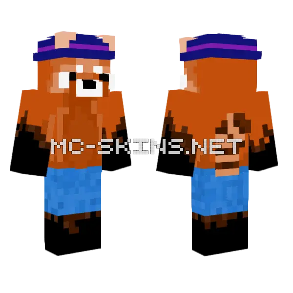 Red Panda Minecraft skin, front and back