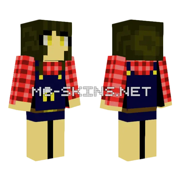 Farmer in Red Plaid, front and back