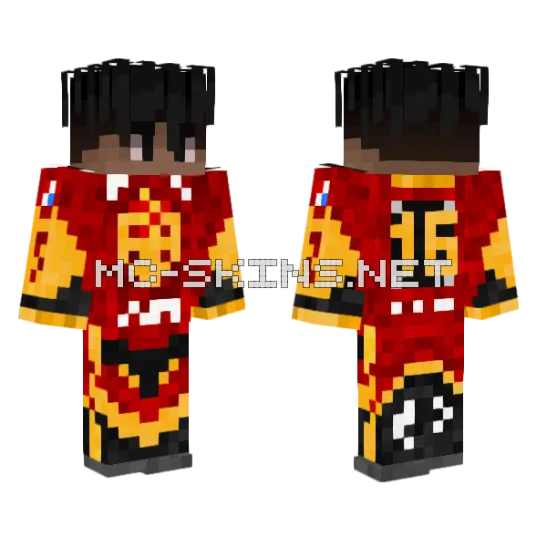Red Racing Suit, front and back