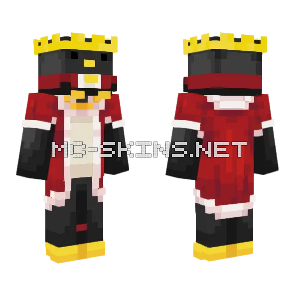 Red Royal Robes, front and back